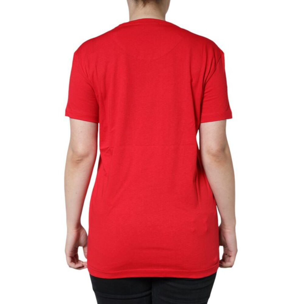 Dolce & Gabbana Dolce Gabbana TSH86519 Red Cotton TShirt Women Red Tops & - Picture 4 of 6